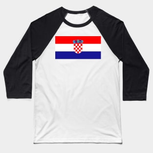 Republic of Croatia National Flag Baseball T-Shirt